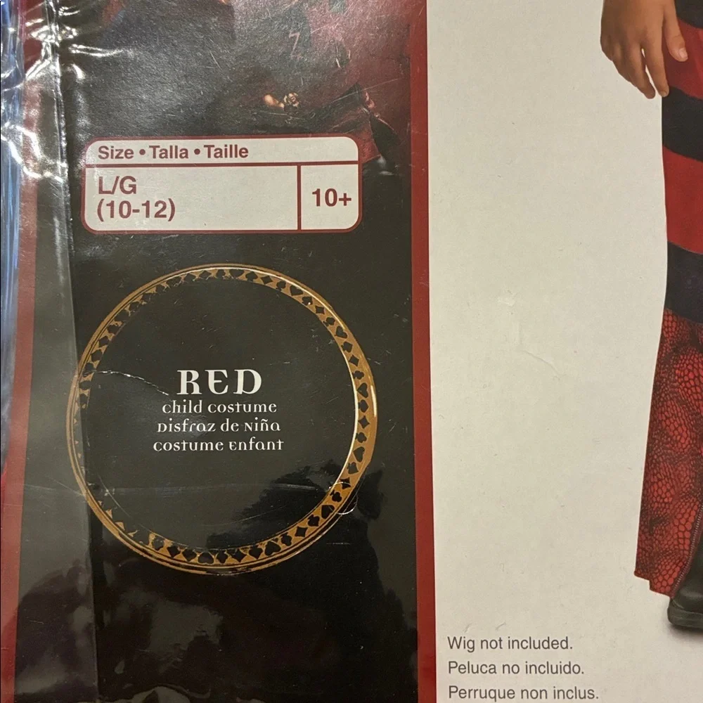 NWT Disney RED  Descendants Costume Rise of Red  Halloween Cosplay Dress Up